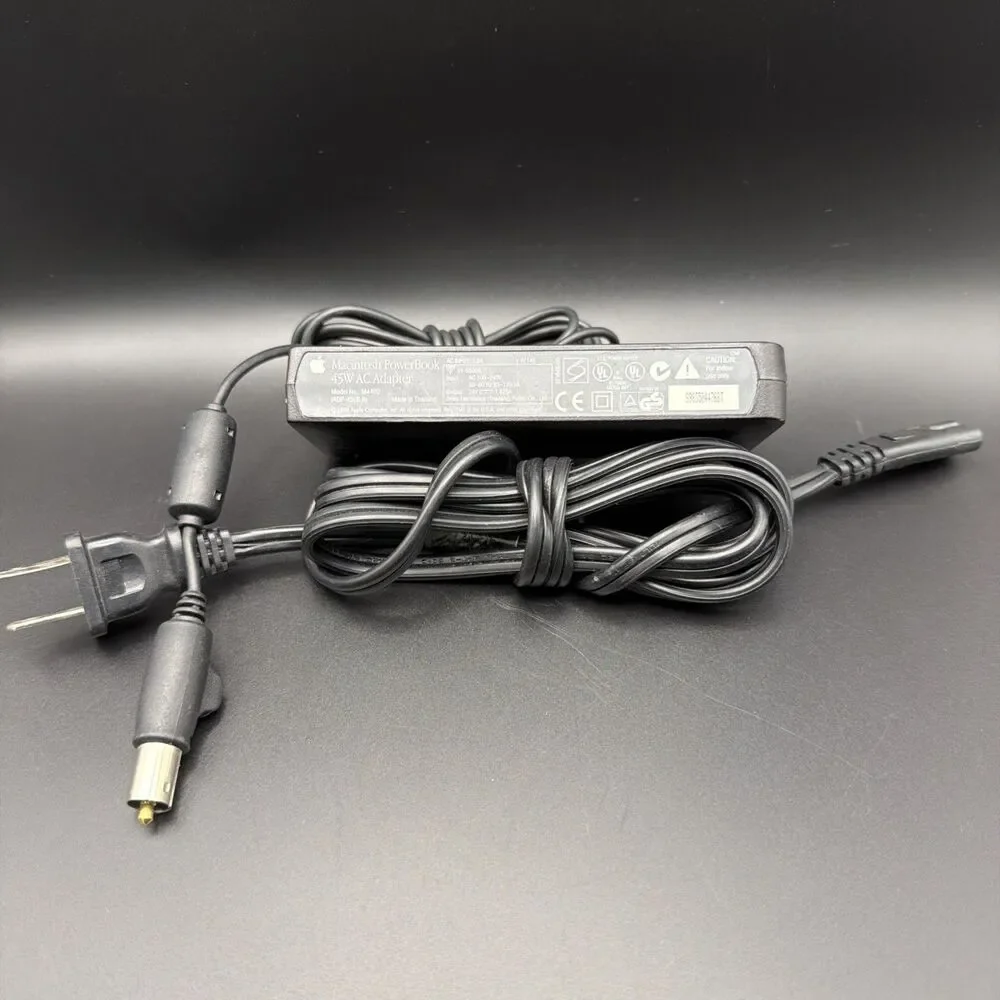 Vintage Apple M4402 Black 24V 45W AC Power Adapter for Macintosh PowerBook